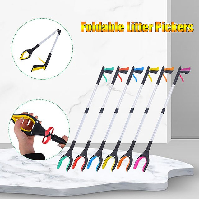 Faltbarer Greifer Extender von YOWEI als Pick-up Reacher in Lila und Multicolour - Bild 1