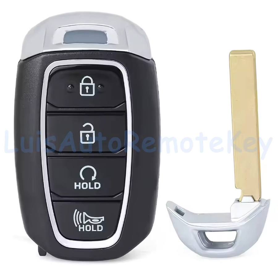DIYKEY Smart Remote Autoschlüsselanhänger mit 4 Tasten, 433 MHz 4A Chip Ersatz für Hyundai Venue 2020 2021 2022, FCC ID: SY5IGFGE04, Schwarz - Bild 3