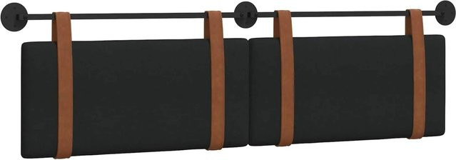 vidaXL Polsterpaneel für die Wandmontage in Schwarz mit Antik-Look, B/H/T: 170 x 55 x 5 cm - Bild 1