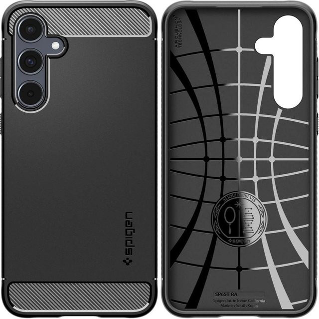 Spigen Rugged Armor Schutzhülle für Samsung Galaxy A55 5G in Mattschwarz - Bild 1