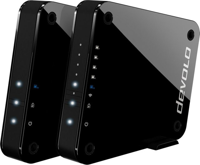 devolo GigaGate Starter Kit Single-Band Wi-Fi und Ethernet/LAN in Schwarz - Bild 1