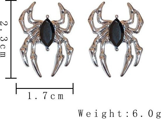 YIRAN Jewelry Ohrringe, Kupfer, Schwarzer Zirkonia, Damen - Bild 1