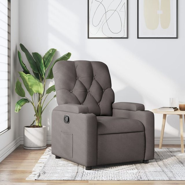 vidaXL Schlafsofa in Beige und Grau mit Stoffbezug und Armlehnen - Bild 2