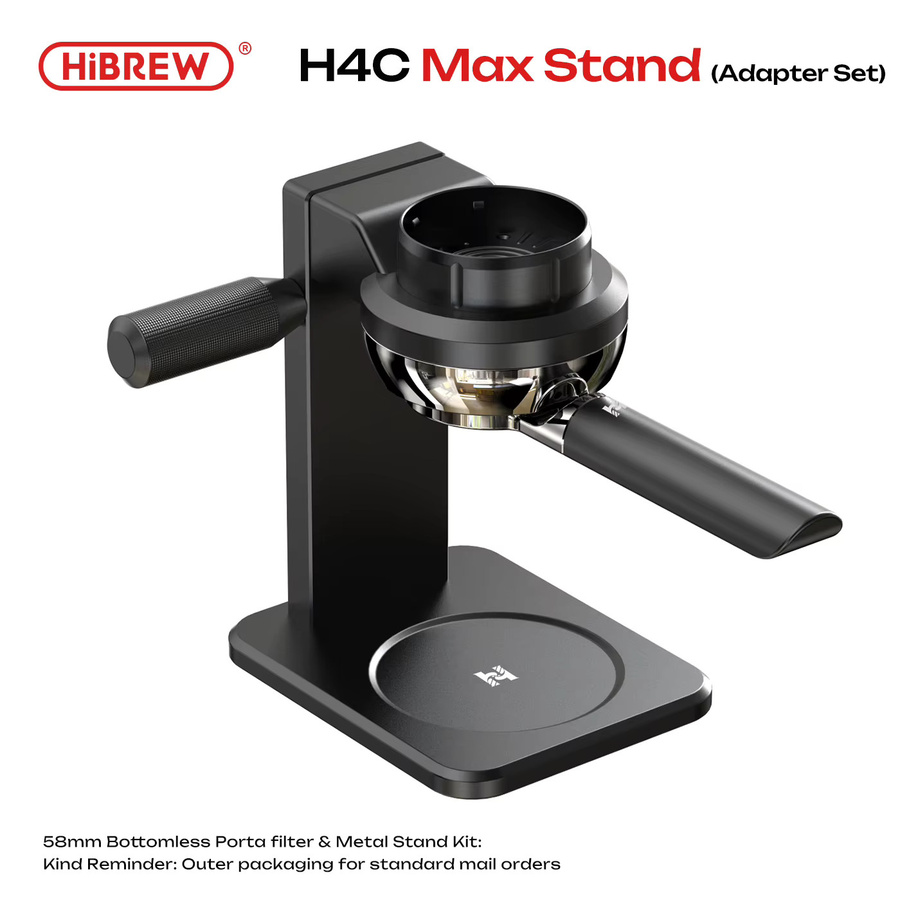 HiBREW H4C Max Tragbare Kaffeemaschine mit kabelloser Heizfunktion und 58-mm-Bodenlosem Siebträgerständer für Zuhause, Büro und Camping - Bild 7
