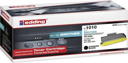 Edding Toner Kompatibel mit Brother TN-3280, Schwarz, Laserdrucker-Tonerpatrone - Bild 1