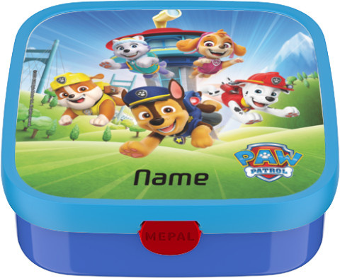 Mepal Brotdose groß Paw Patrol Pups in Transparent und Multicolour mit Bestückung für Namen und Foto, auslaufsicher und spülmaschinenfest - Bild 1