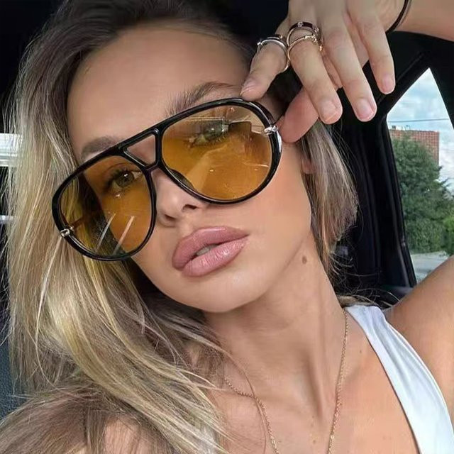 Julyrays Sonnenbrille, Oval, Vollrand, Kunststoff, Multicolor, Damen - Bild 1