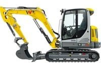 SIKU Wacker Neuson Baustelle Kettenbagger Modellfahrzeug 1:50 gelb/grau - Bild 2