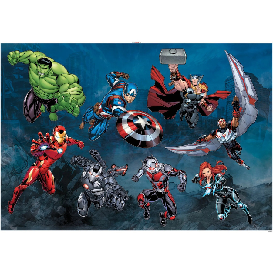 Komar Deko-Sticker Avengers Action Multicolor B: 100 cm, H: 70 cm - Bild 2