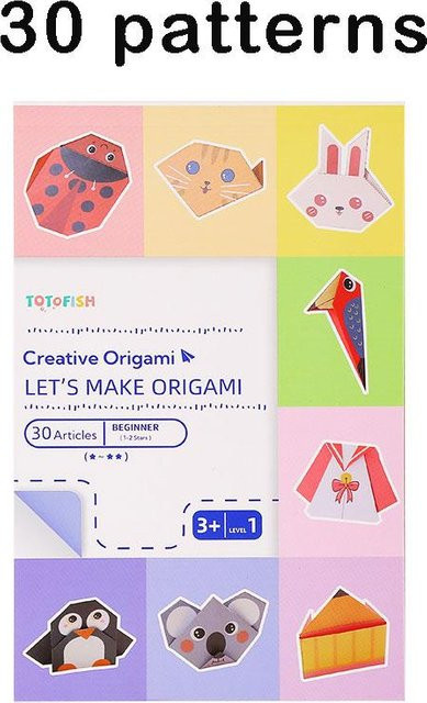 Binchi Outdoor Product Origami-Set mit 48 Rätseln für Anfänger und Kinder ab 3 Jahren, Mehrfarbig - Bild 1