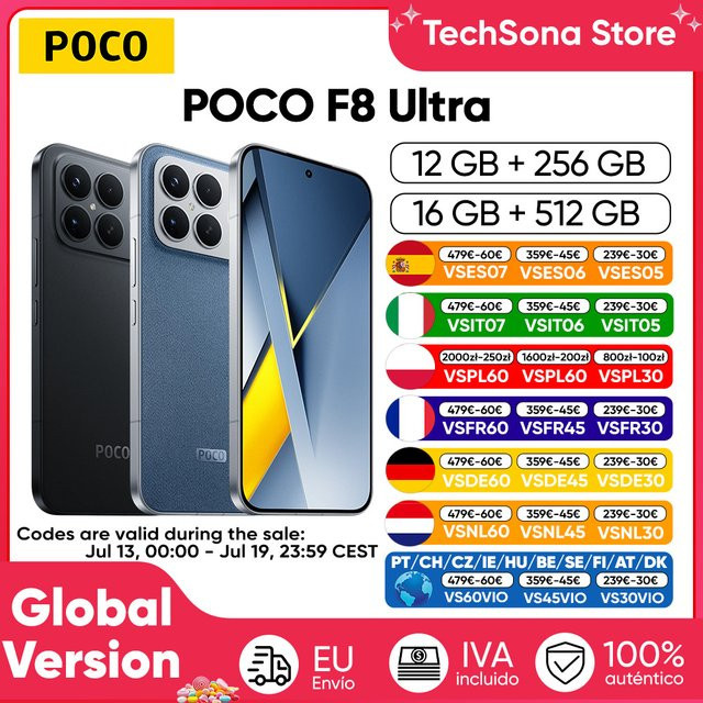 Xiaomi POCO F8 Ultra 5G Smartphone Globale Version in Blau mit 6,9-Zoll AMOLED-Display, Snapdragon 8 Elite Gen 5, 256 GB, NFC und 6500mAh Akku - Bild 1