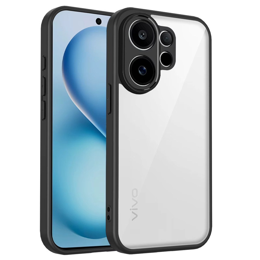 Silikon Handyhülle für Vivo V60, Vivo V60e und Vivo T4 Pro mit Luftpolster und matter Rückseite in Transparent und Blau - Bild 2