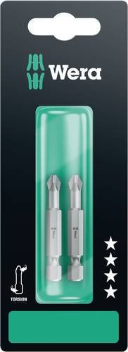Wera Kreuzschlitz-Bit-Set PH1 mit Torsionzone, 2 Stück, Silber - Bild 1