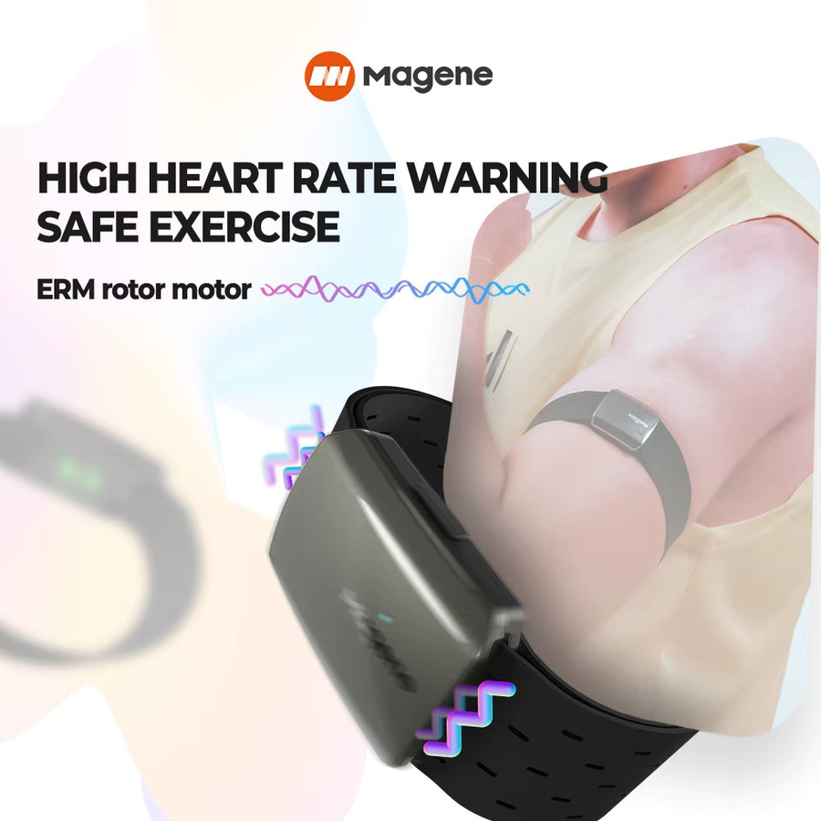 Magene H803 Herzfrequenz-Monitor mit Dual Mode Bluetooth und ANT+ in Schwarz - Bild 3