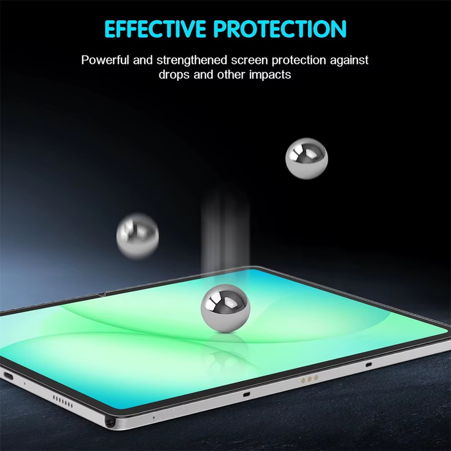 Samsung Displayschutzfolie aus Hartglas für Galaxy Tab A11 Plus A9+ 11 Zoll, transparent - Bild 6