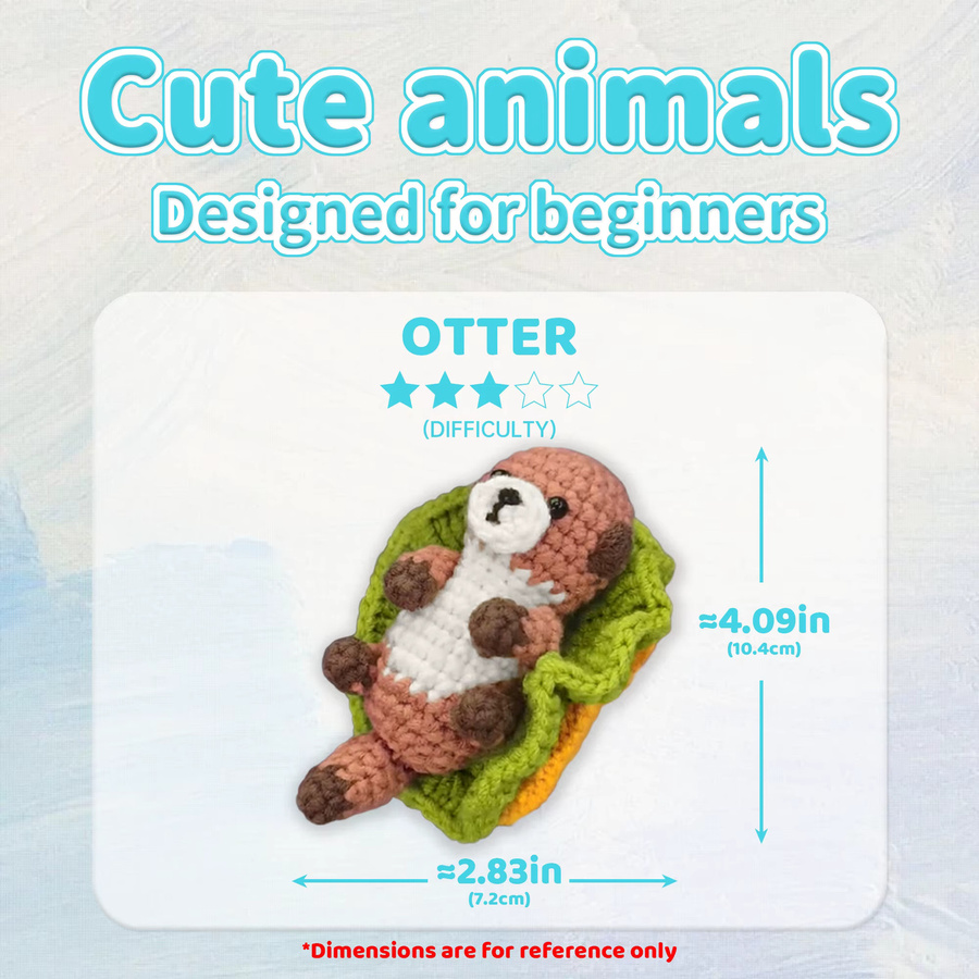 YAMAXIN Otter Häkelnadel DIY-Set für Anfänger in Multicolour - Bild 2