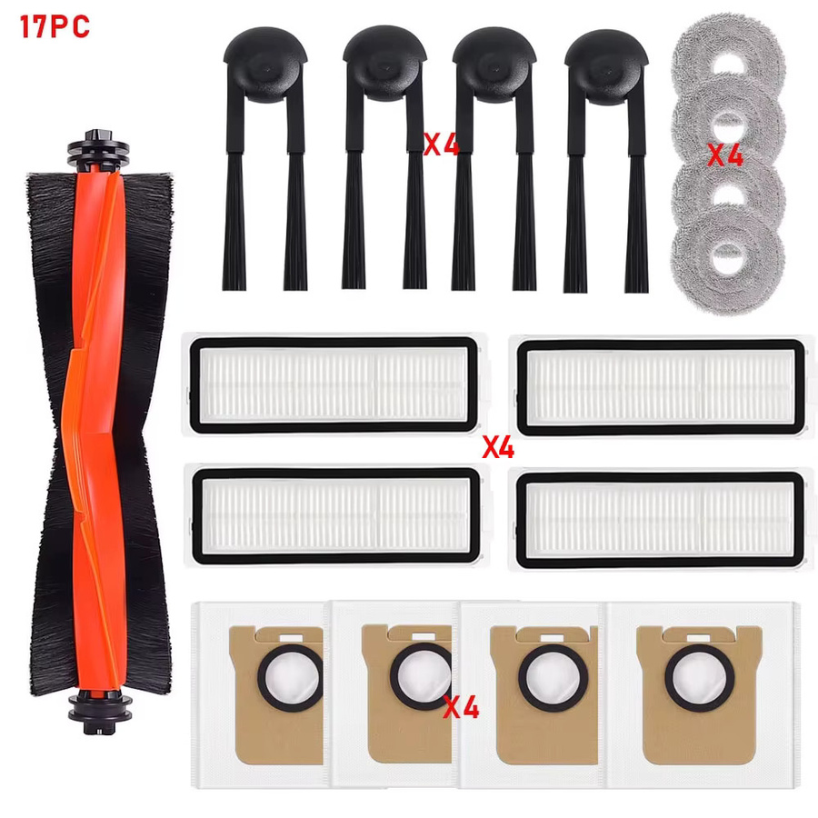 Xiaomi Mijia M40S OV31CN Roboterstaubsauger Ersatzteil-Set mit HEPA-Filter, Wischtuch, Staubbeutel, Hauptbürste und Seitenbürste - Bild 3