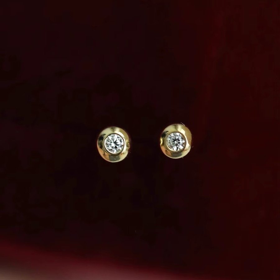 OBEAR Ohrstecker 925 Silber, 14K Vergoldet, Zirkonia, Damen - Bild 4