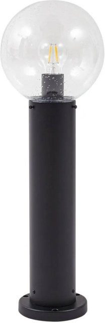 Lindby Außenleuchte Dangan Modern, Schwarz und Transparent, Glas und Aluminium, E27, IP44, H x B x T: 15,0 x 20,0 x 60,0 cm - Bild 1