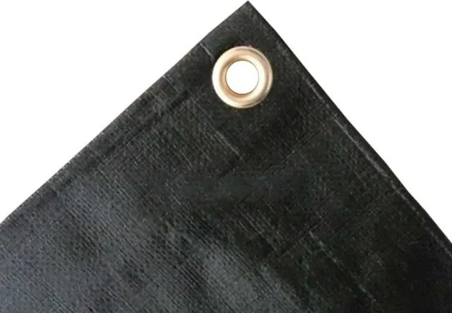 Boni-Shop Abdeckplane Schwarz, wasserdicht und reißfest, B/B: 8 x 10 m, 280 g/m² - Bild 1