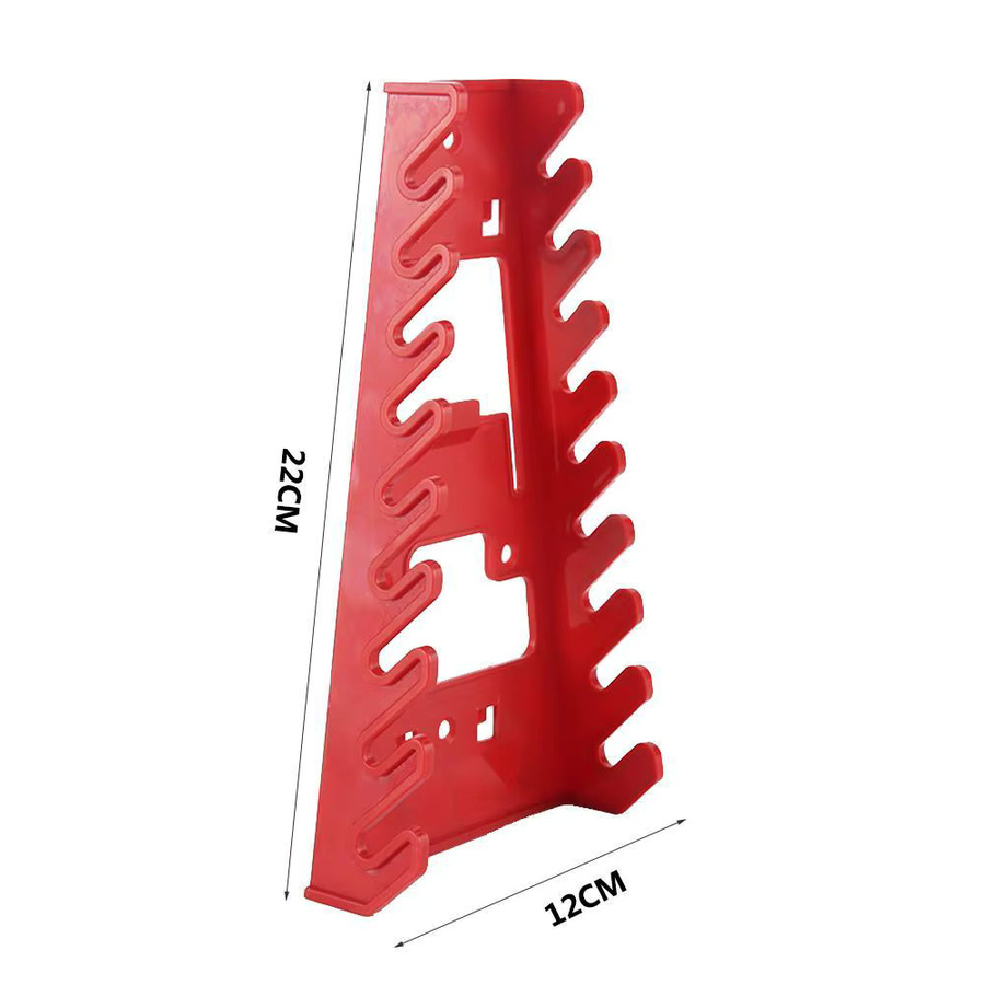 KITPIPI Schraubenschlüssel Organizer aus Kunststoff in Rot und Schwarz, Aufbewahrungs-Tray für Werkzeuge mit B/T/H: 22,0 x 12,0 x 12,0 cm - Bild 2