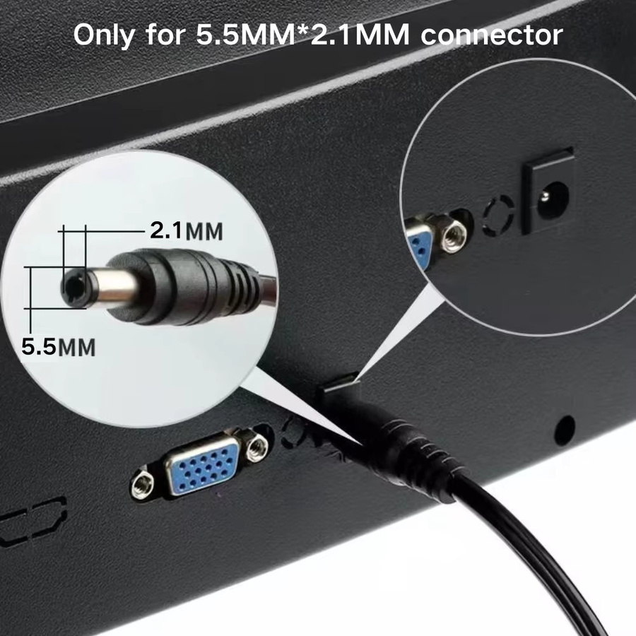9V 1A Netzteil Adapter Schwarz mit EU-Stecker AC/DC Wandladegerät für Kamera LED-Streifen und Lautsprecher - Bild 3