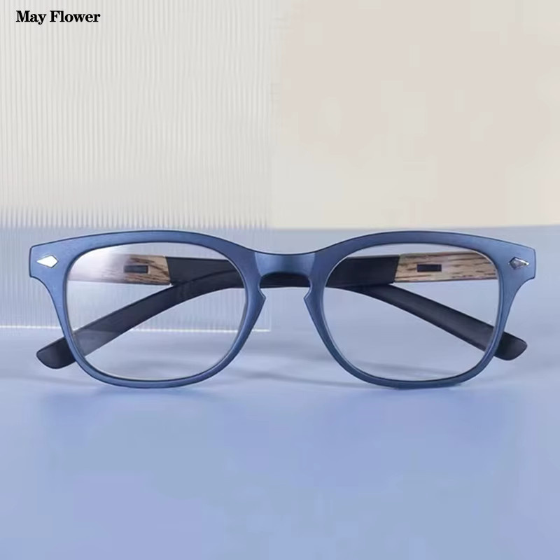 May Flower Lesebrille Retro Vintage, Holz, Vollrand, Unisex - Bild 2