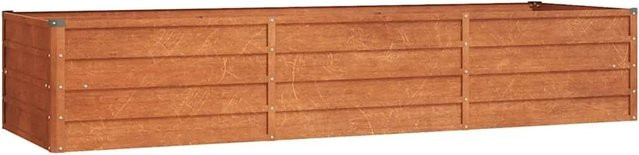 DELUKE Hochbeet ISAK aus Cortenstahl in Braun-antik, B/T/H: 240 x 80 x 45 cm - Bild 1