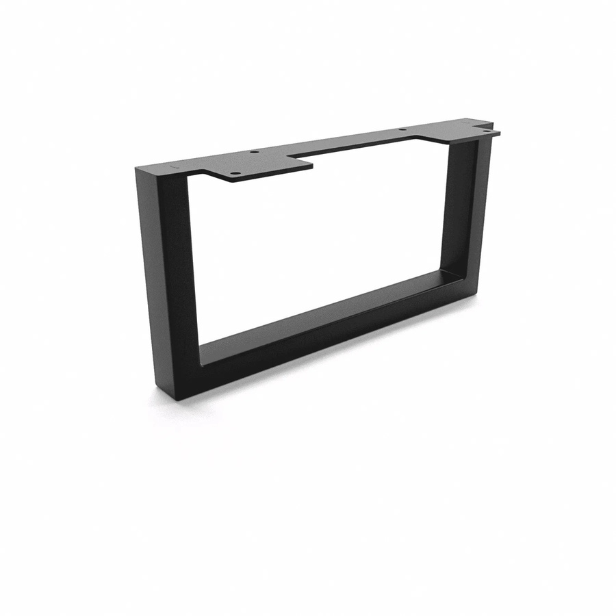 HEVVA Möbelbein GRAZ in Schwarz, Höhe: 15 cm, Tiefe: 30 cm - Bild 2