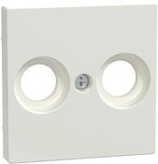 Merten Zentralplatte für Antennendose PWS in Weiß, Unterputz, Kunststoff, B/H: 5,6 x 5,6 cm - Bild 1