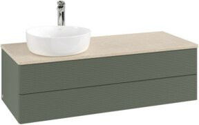 V&B Waschtischunterschrank Antao mit Frontstruktur und Beleuchtung, lackiert, B/T/H: 120 x 50 x 50 cm - Bild 1