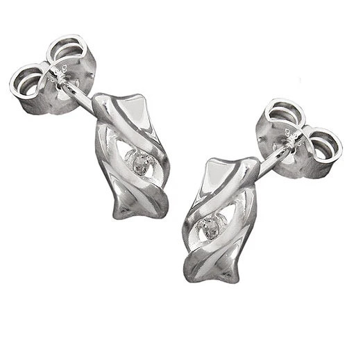 Colfem Ohrstecker 925 Silber, Zirkonia, Unisex - Bild 1