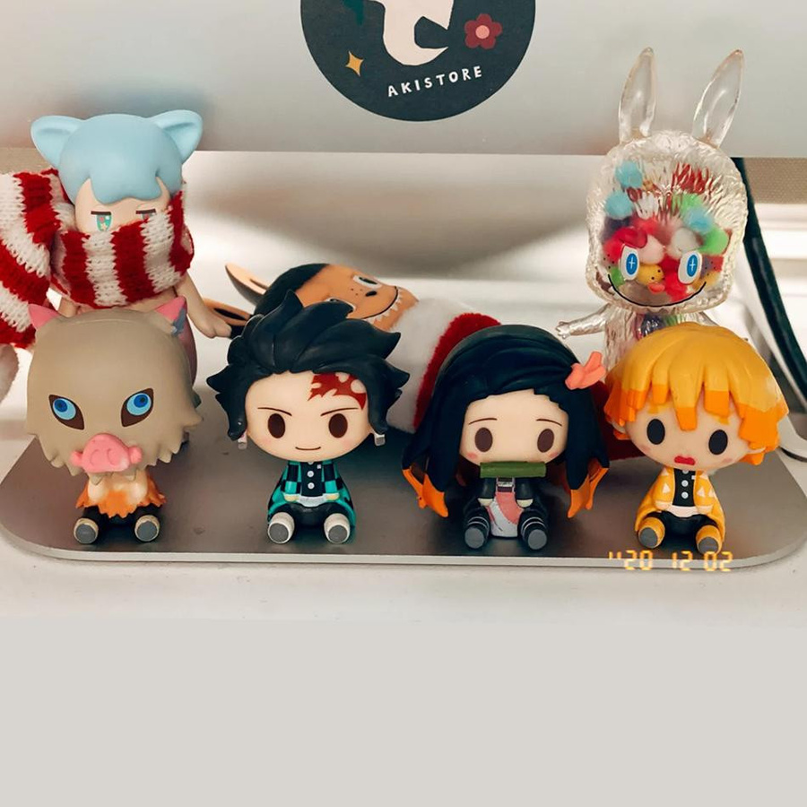 Yiran toy 1 Demon Slayer Kimetsu no Yaiba Mini-Figur 4-teiliges Set - Bild 2