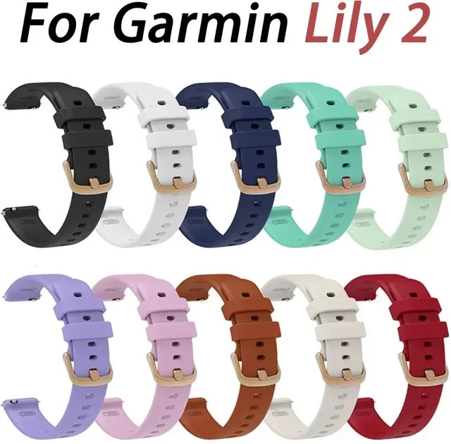 Uhrenarmband Silikon, 14 mm, Garmin Lily 2, Unisex - Bild 1