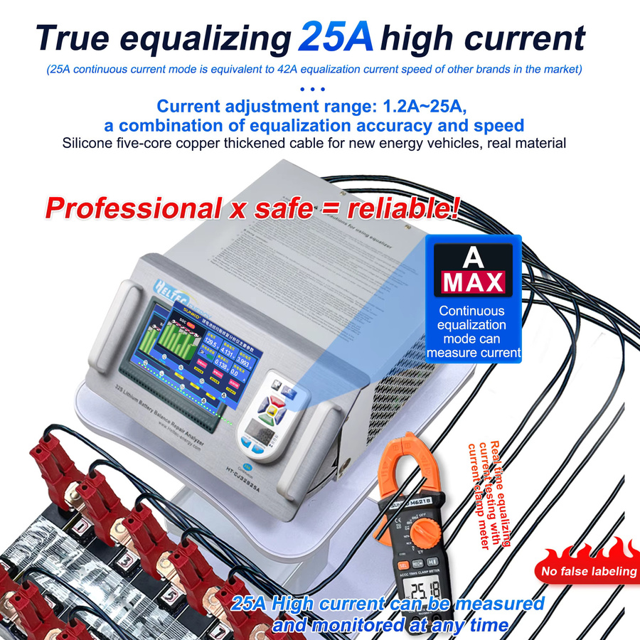 Heltec 32s 25a Batterieausgleicher mit WLAN für Li-Ionen, LiFePO4 und LTO Batteriepacks zur Reparatur und zum Laden sowie Entladen - Bild 4