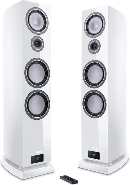 Canton Smart Vento 9 S2 Wireless Aktiv-Standlautsprecher Set in Hochglanz Weiß mit Bluetooth und optischem Anschluss - Bild 1