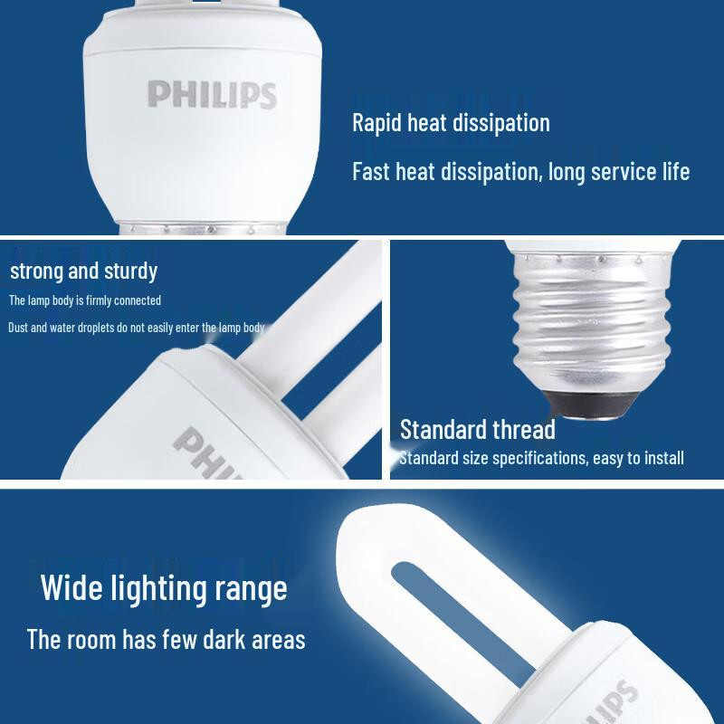 Philips Energiesparlampe E27 U-förmig in Warmweiß - Bild 3