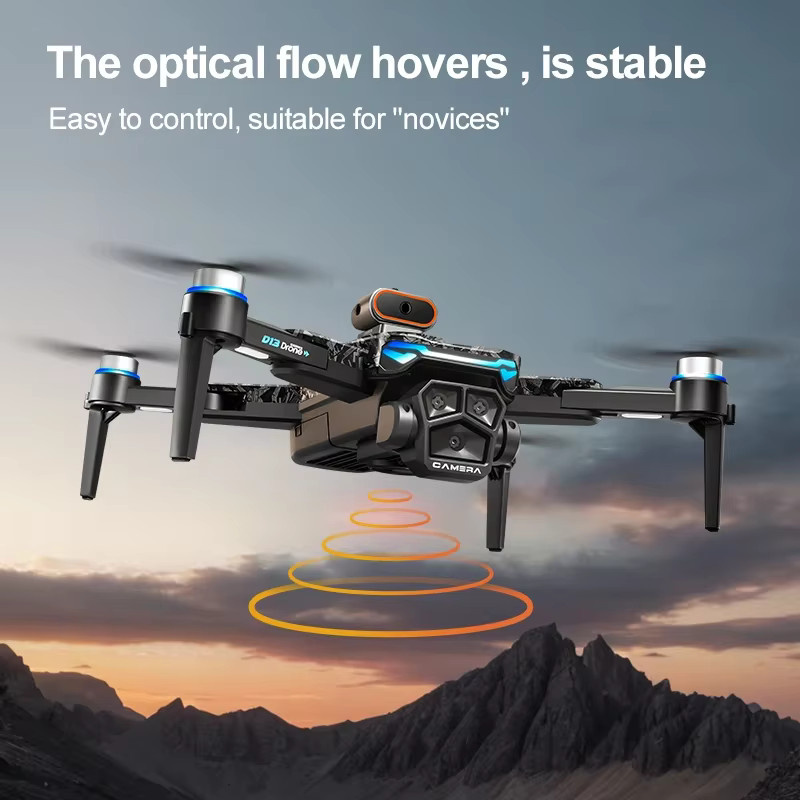 Xiaomi D13 GPS-Drohne in Schwarz mit 8K-Kamera, HD-Video, optischem Fluss und intelligenter Hindernisvermeidung, faltbarer Quadrocopter mit bürstenlosem Motor - Bild 2