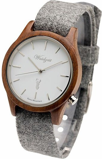 Waidzeit Analoguhr Matterhorn, Quarz, Holz, 41 mm, Herren - Bild 1
