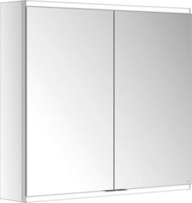 Keuco Spiegelschrank Royal Modular 2.0 in Weiß und Silber mit 2 Türen und 2 Schubladen, B/T/H: 80 x 16 x 70 cm - Bild 1