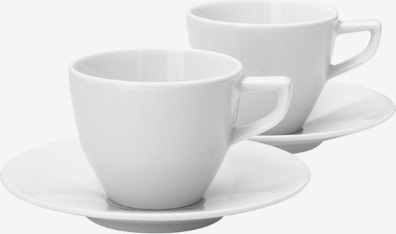 2er Set Espressotassen Joop! Single Cornflower aus Porzellan in Weiß mit floralem Design - Bild 1