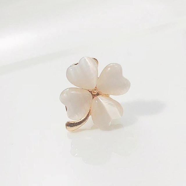 Shan Qiao Broschen-Set, Blumen-Bogen, Messing, beige, Damen - Bild 1