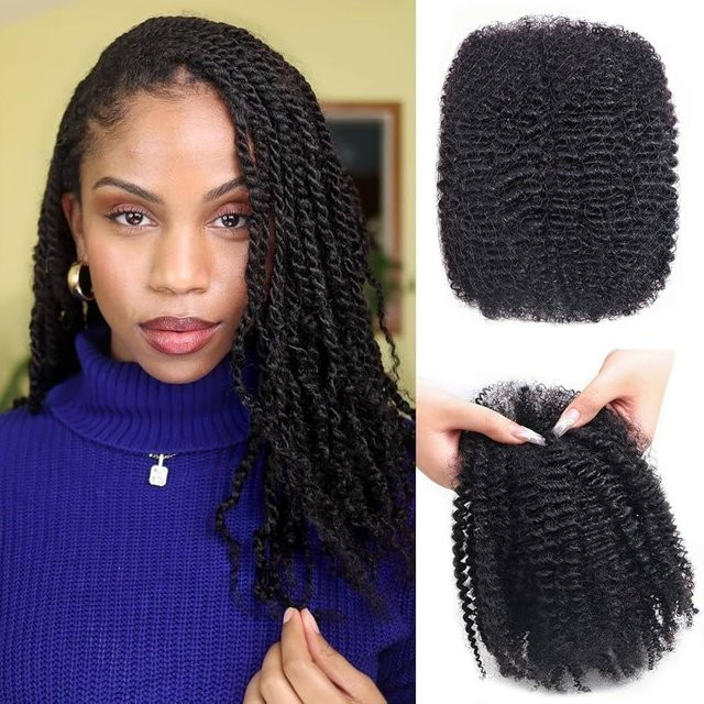 Lolely Dream Afro-Echthaar, natürliches Schwarz, 25,4–50,8 cm - Bild 1