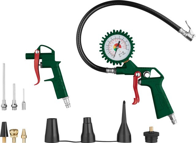 Parkside Druckluft-Zubehör-Set PDSS 13 D4, 12-teilig, grün - Bild 1