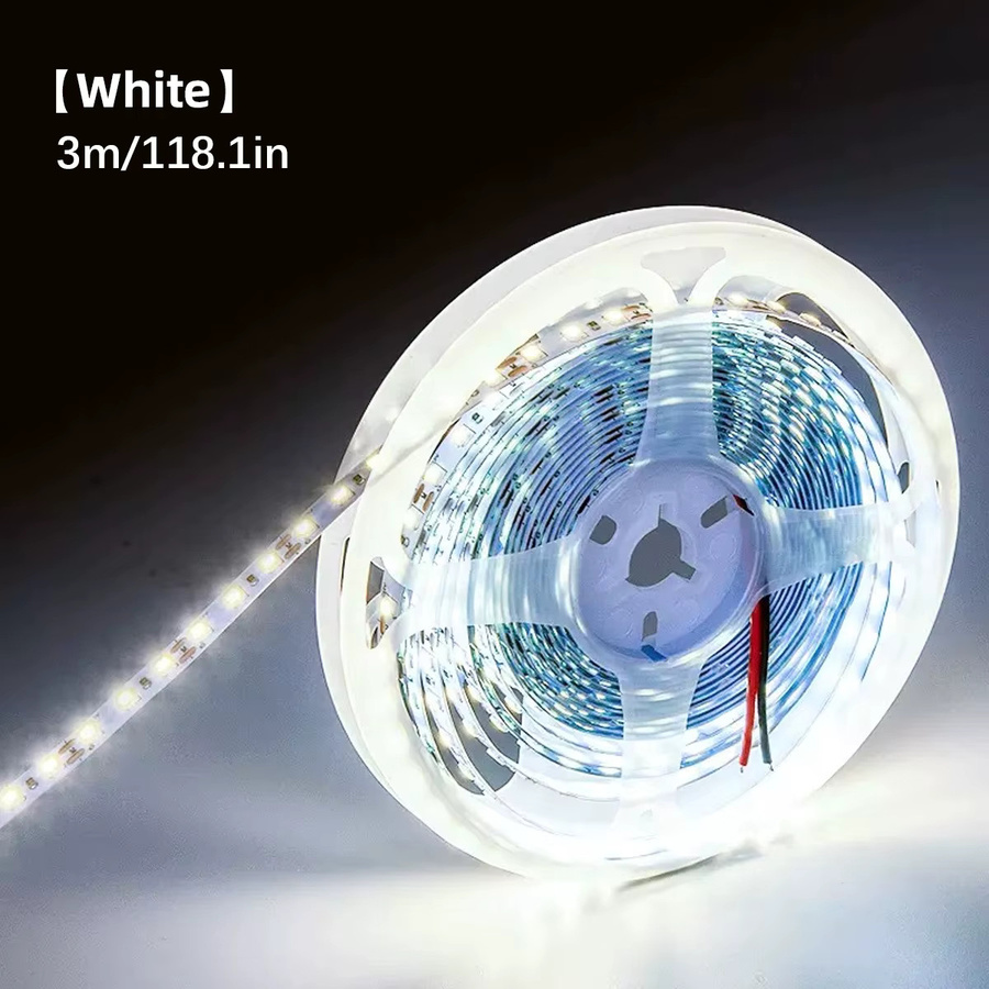 USB LED-Lichtleiste mit 2835 SMD-LEDs für Schminktische und Kleiderschränke, Farbe: Weiß, DC 5 V - Bild 4