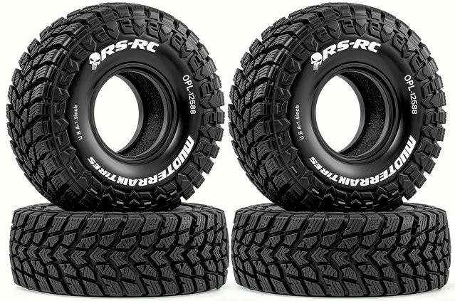 RS Reifen RC Crawler, 1/10, Gummi, Schwarz - Bild 1