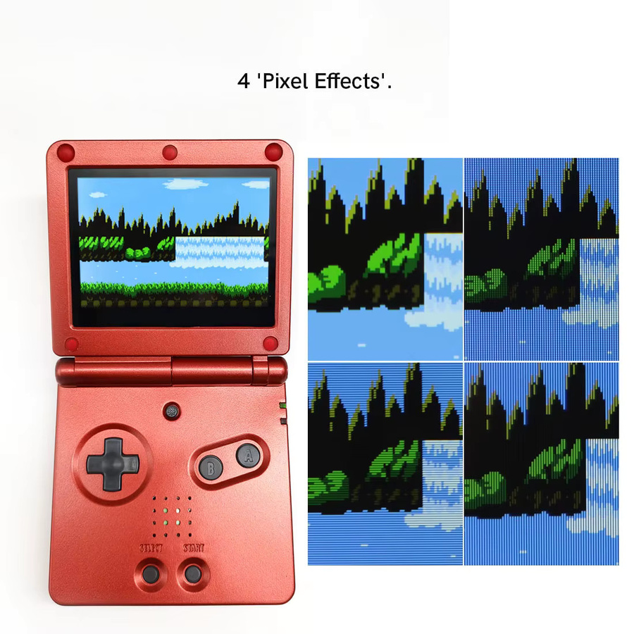 HISPEEDIDO Vorlaminierter IPS-LCD Bildschirm-Ersatz für GBA SP, 3,0 Zoll, 720*480 Auflösung, Schwarz - Bild 4