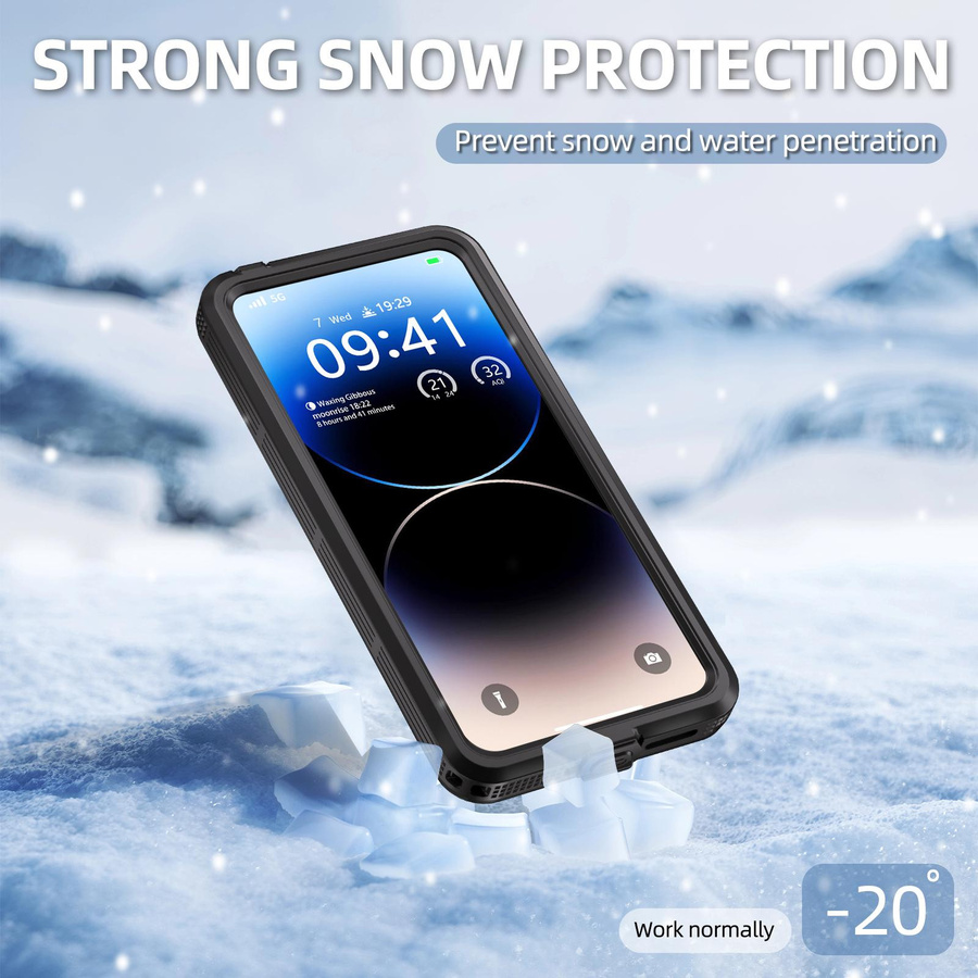 Wasserdichte IP68 Schutzhülle mit Dichtung und Armband für Xiaomi Redmi Note 14 13 Pro 5G, transparente Schutzpanzer Hülle - Bild 4