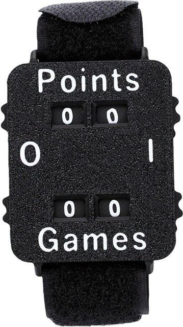 Fishine Punktzähler-Uhr, verstellbares Armband, schwarz, Unisex - Bild 1