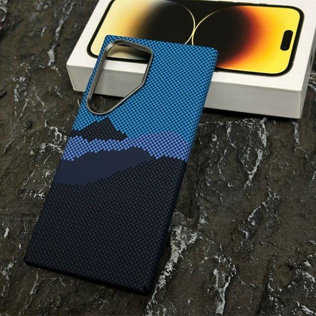 CHAOYIDIAN Carbon-Faser Handyhülle mit Legierung und Linsenschutz für Samsung Galaxy S26 S25 S24 S23 S22 Ultra Plus Hartschale - Bild 1